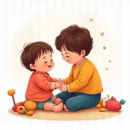 Illustration representing early childhood development