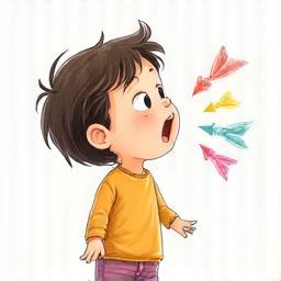 Illustration representing speech fluency